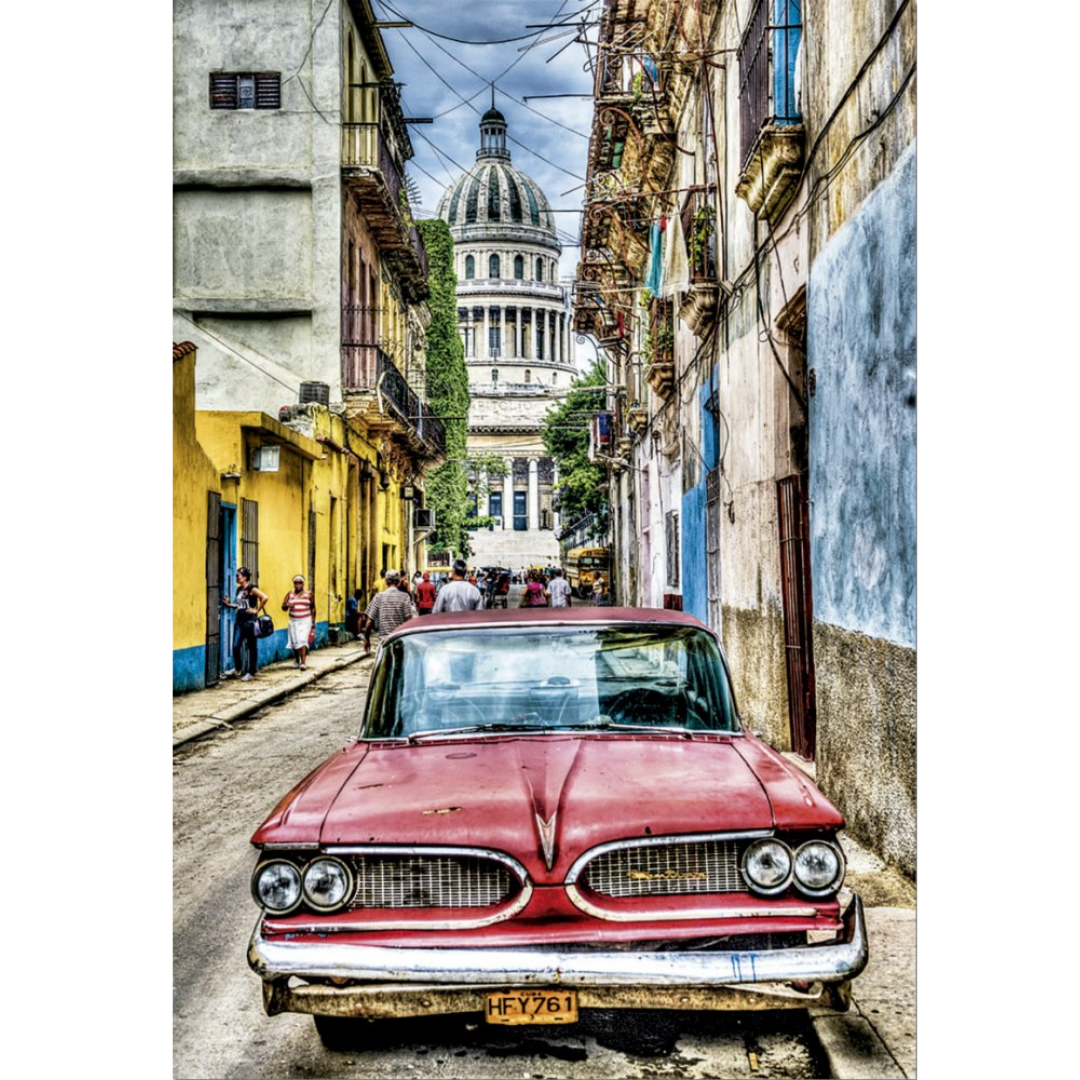 Rompecabeza Carro en Havana - 1000 Piezas