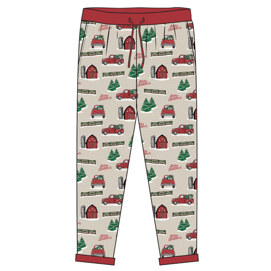 Pantalones de Pijama de Truck Navideño Adulto