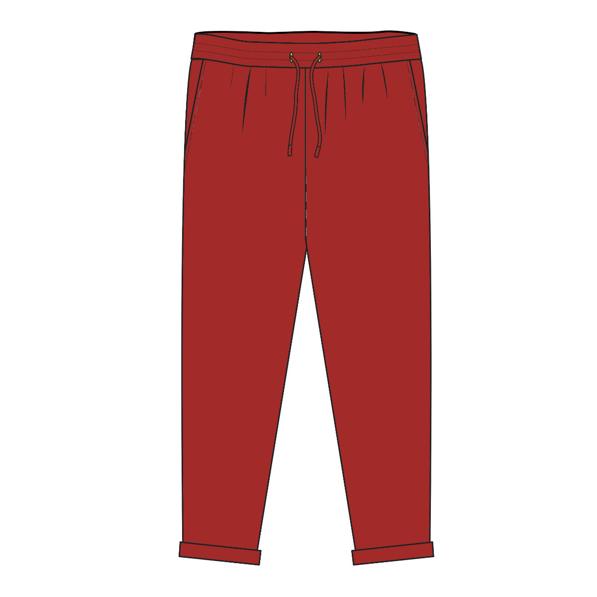 Pantalones de Pijama Rojos Adulto