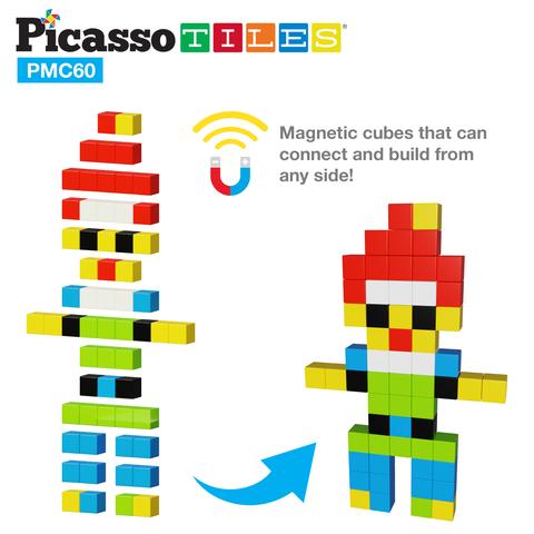 Cubitos Magnéticos - 60 Piezas Grandes