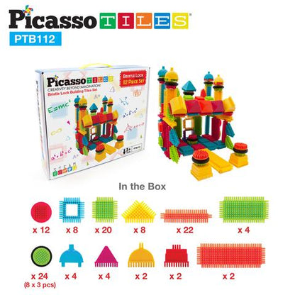 Bristle Blocks - Set de 112 Piezas Colores Básicos