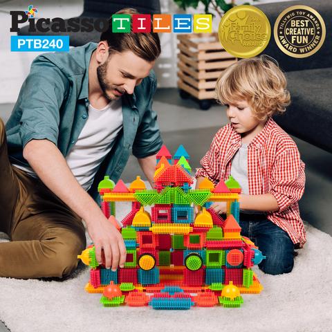 Bristle Blocks - Set de 240 Piezas Colores Básicos