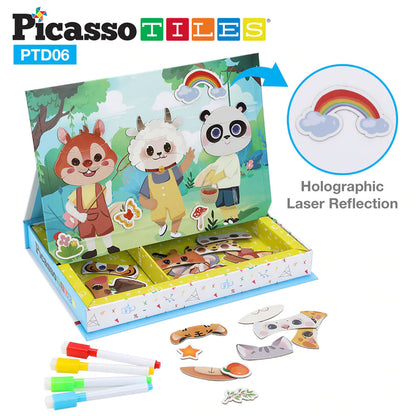 Set de 120 Piezas - Caras Magnéticas de Animales