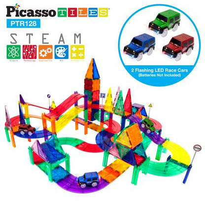 Pista de Carros Magnética - Set de 128 Piezas