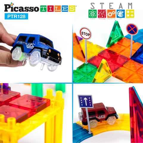 Pista de Carros Magnética - Set de 128 Piezas