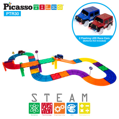 Pista de Carros Magnética - Set de 30 Piezas