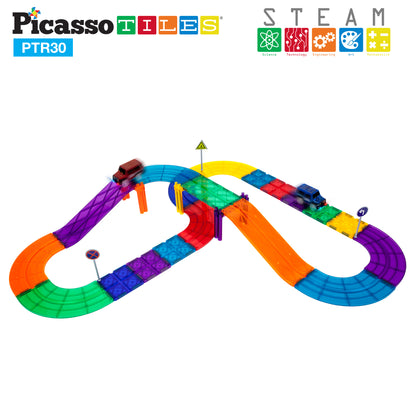 Pista de Carros Magnética - Set de 30 Piezas