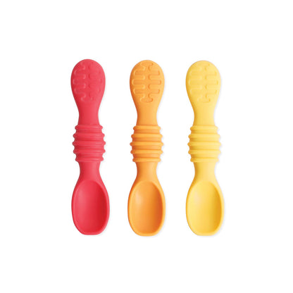 Set de 3 Cucharas de Silicona para Bebés - Distintos Colores