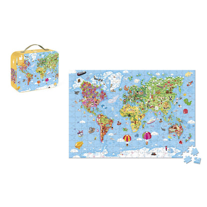 Rompecabeza Gigante Mapa del Mundo - 300 Piezas